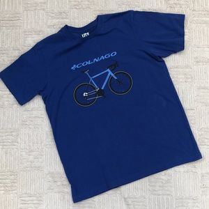 Uniqlo x COLNAGO bike short sleeve blue t-shirt Size Medium